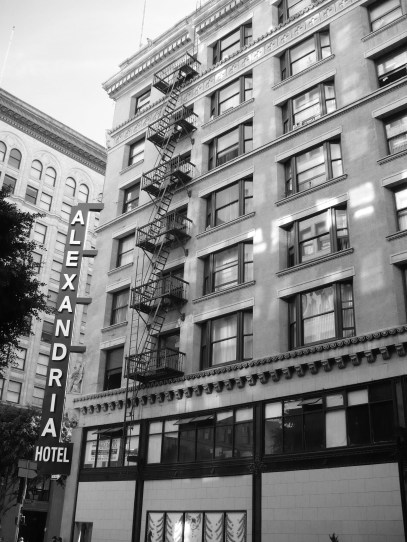 Alexandria Hotel ext with sign - Copy