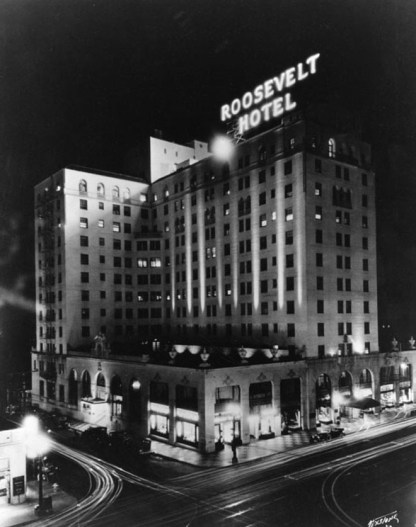 Roosevelt Hotel black and white pic